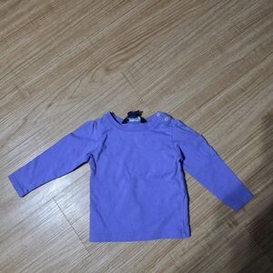 Ralph Lauren Girl's Long Sleeve Purple Top By Ralph Lauren, Size 12mo.